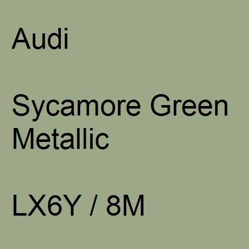 Audi, Sycamore Green Metallic, LX6Y / 8M.
